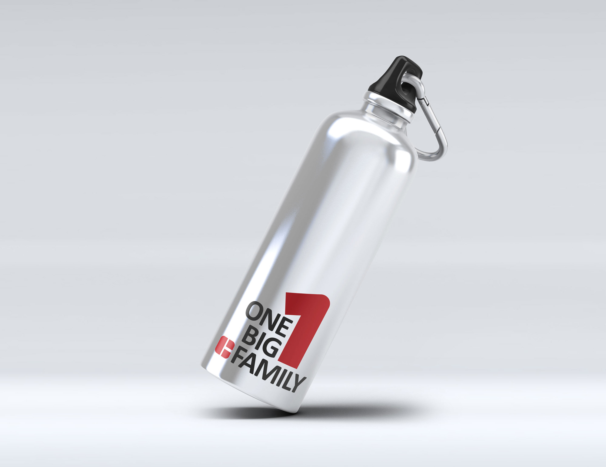Cordeel One Big Family branded water bottle