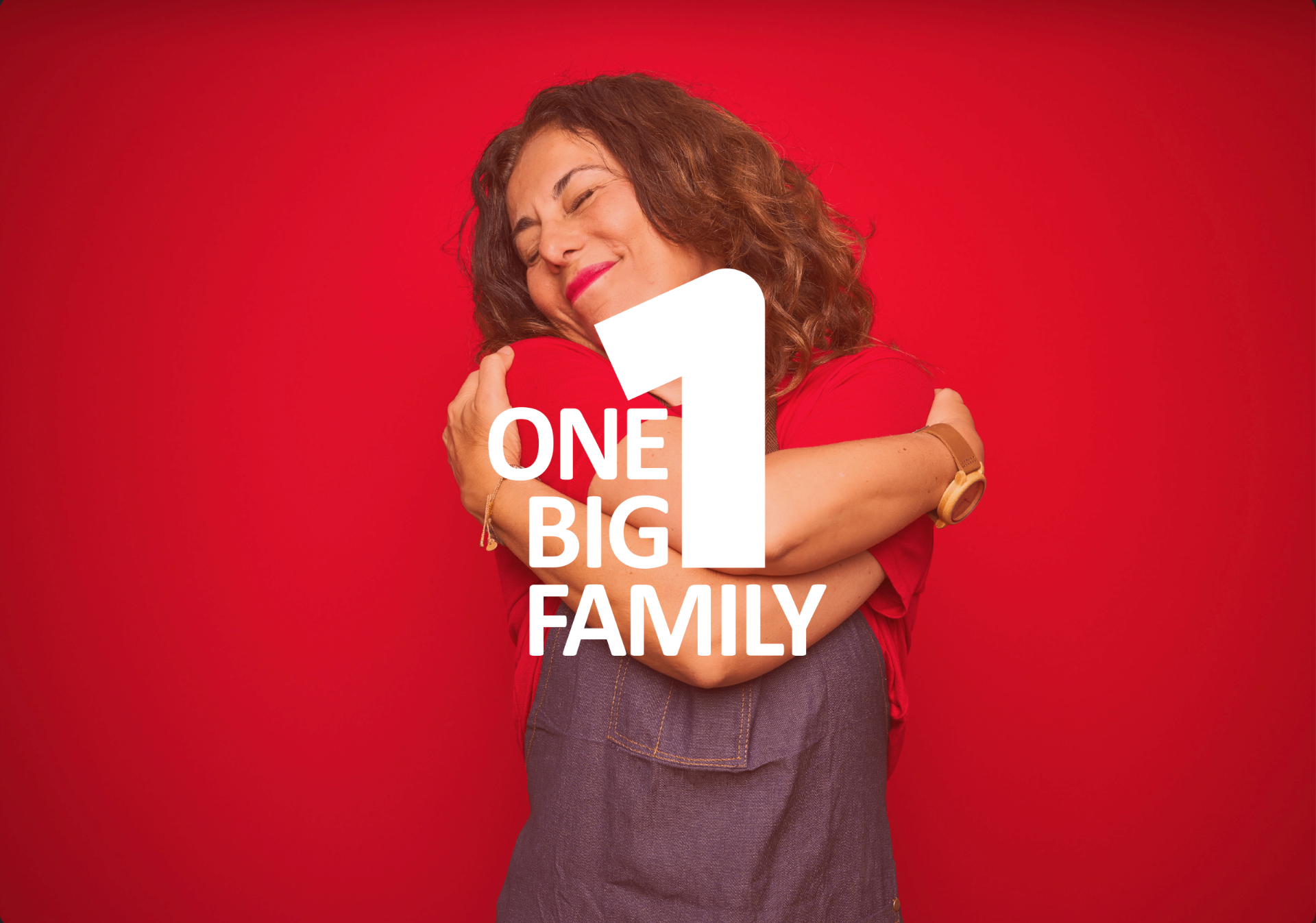 Cordeel One Big Family — duotone portrait with wordmark lockup