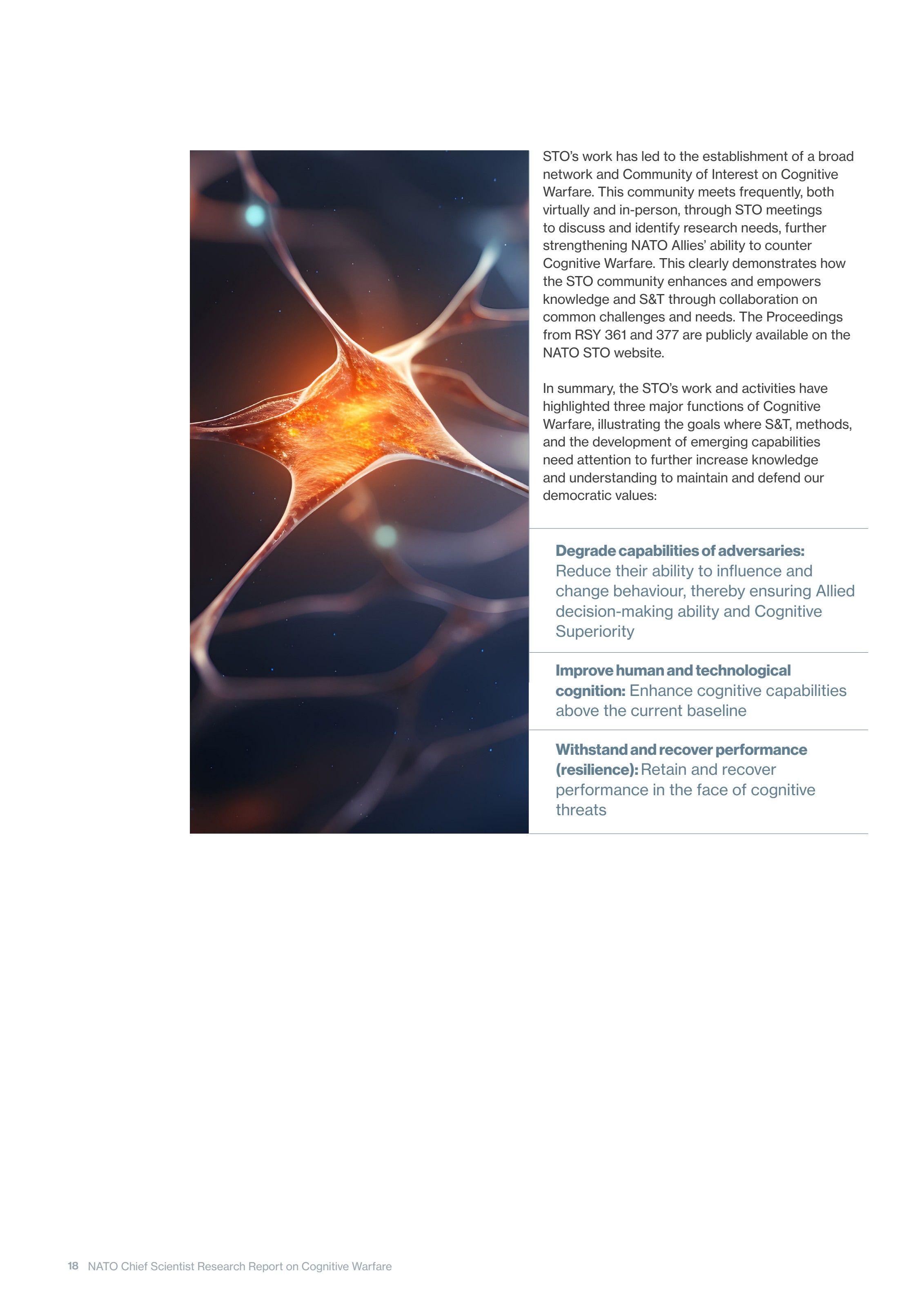 Cognitive Warfare functions